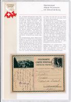 antike Postkarte Gruyéres Wertstempel "Mater Fluviorum"