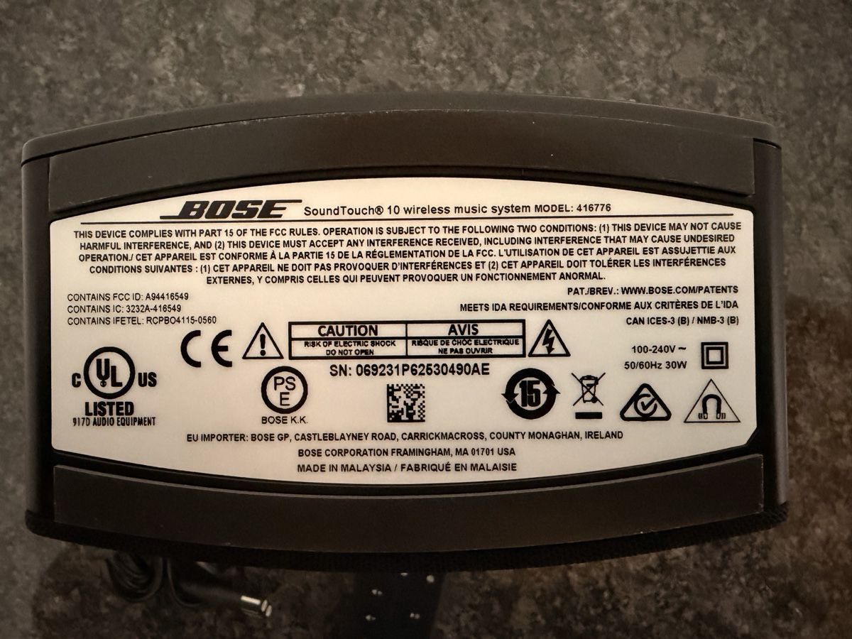 Bose Haut-parleurs: Bose Soundtouch 10 Bluetooth Lautsprecher – Neuf (Voir description) à Dulliken par kingroyal 2