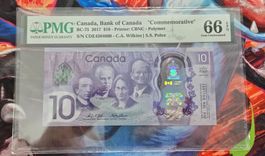 2017 Canada "Commemorative" 10 Dollars PMG 66