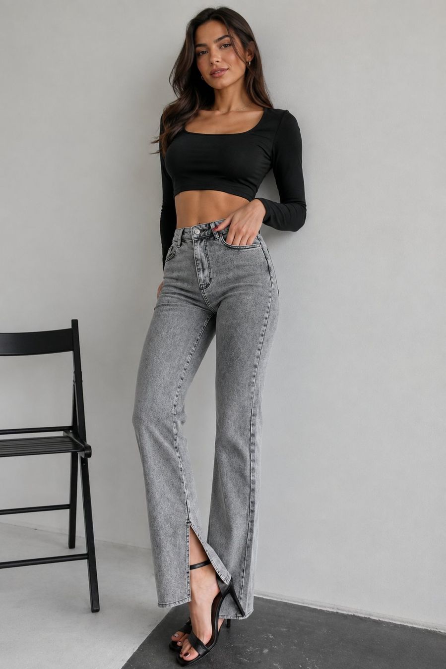 Jeans: Stylische Jeans Gr. 38 mit Schlitz – Usato da Bülach venduto da Recherchieren
