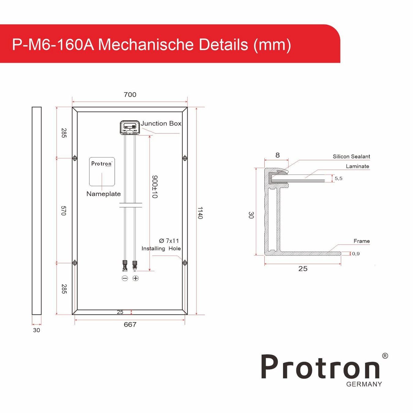 Solargeräte und Solarprodukte: Protron 160W Mono-Kristallin Solarmodul – Neu und originalverpackt aus Bottighofen von zaap 7