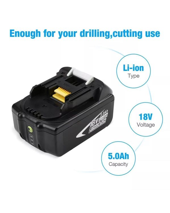Akku-Poliermaschine 18V – 2x 5,5 Ah, 6 Geschwindigkeiten (2500–5000 U/min), 145-mm-Teller, 24 Zubehörteile – Für Polieren & Schleifen