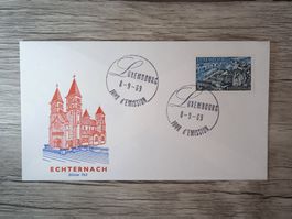 TR47 Enveloppe + Timbre Luxembourg 1969