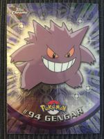 Pokemon Gengar Holo Topps Chrome Series 2 vintage 2000