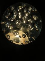 Lampe🤩Deko Lampe Kugellampe mit Bläschen +Schiefersockel