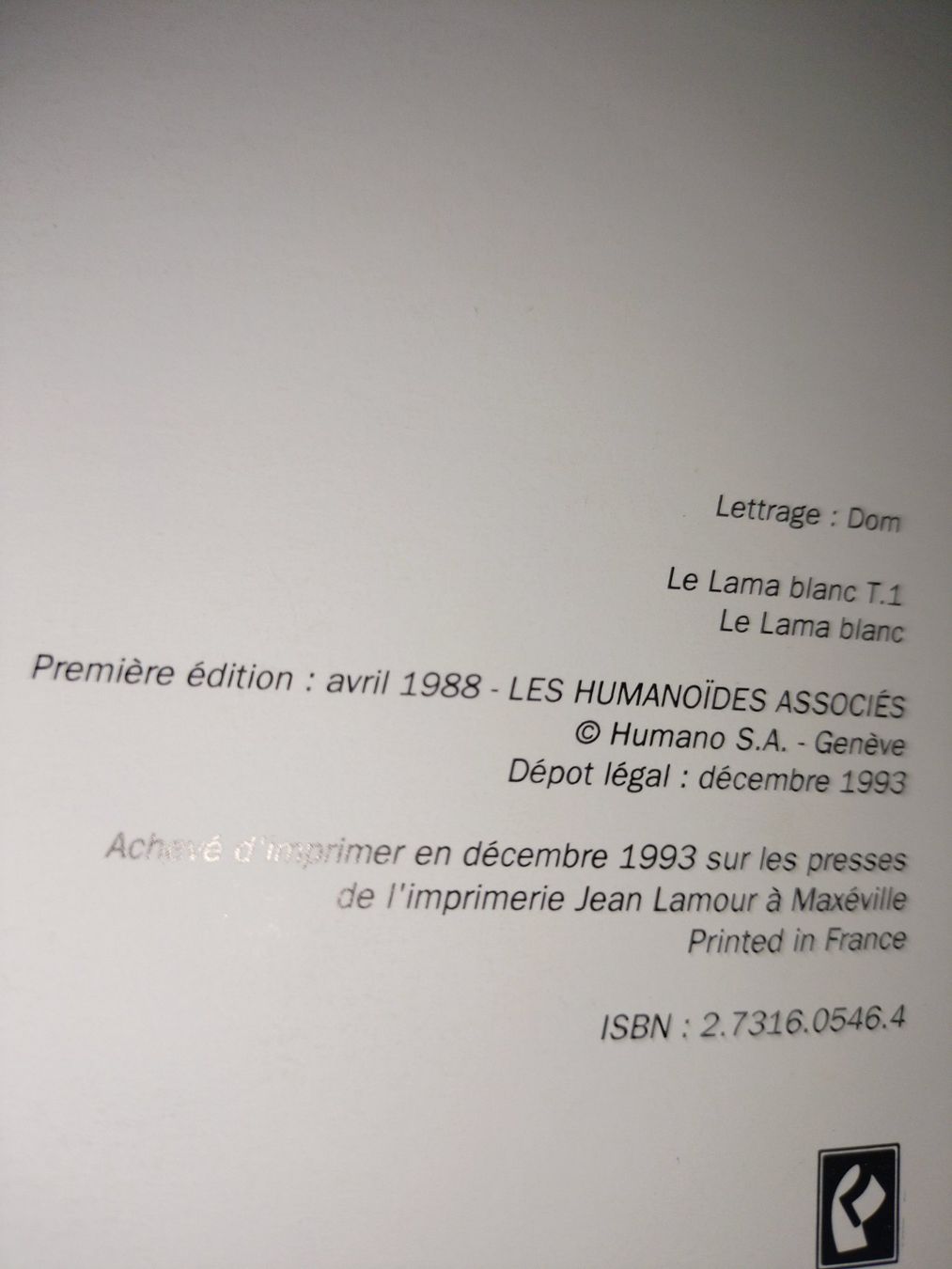 Comics: Le Lama Blanc 1 + La seconde vue 2 Première édition TBE – Gebraucht aus Cortaillod von rozinna 3