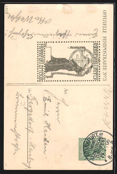Cancelleria postale: Frankfurt a. Main, 11. Deutsches Turnfes – Usato da Berlin venduto da bartko-reher 1
