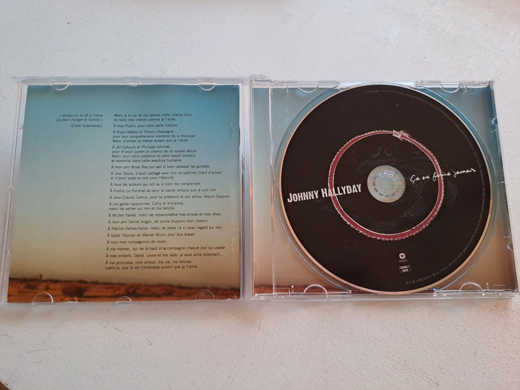 CD: CD Johnny Hallyday 'Ca ne finira jamais' – Usato da Volketswil venduto da ronbons 2