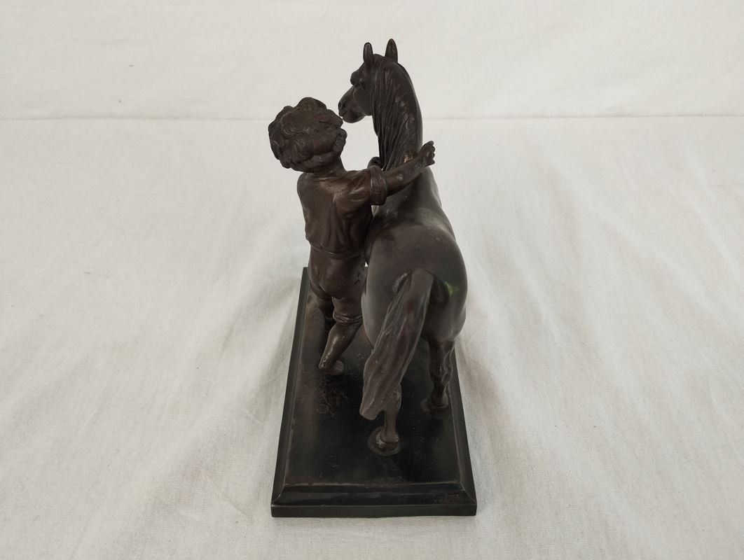 Figuren: Pferd und Bube - Briefbeschwerer – Gebraucht aus Schübelbach von Restwert_Schubelbach 3