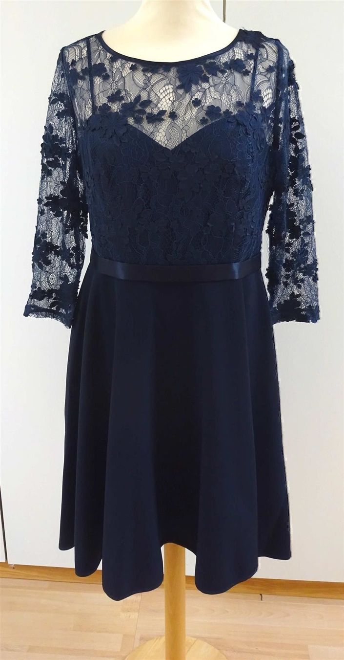 Vestiti: Vera Mont - Neues Kleid - navy - Grösse 40 – Nuovo e nell'imballaggio originale da Zofingen venduto da Justizia_01