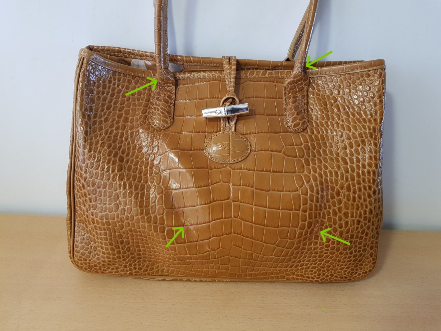 Longchamp Borse da donna: Original Longchamp Roseau Handtasche – Usato da Basel venduto da Birs868 5