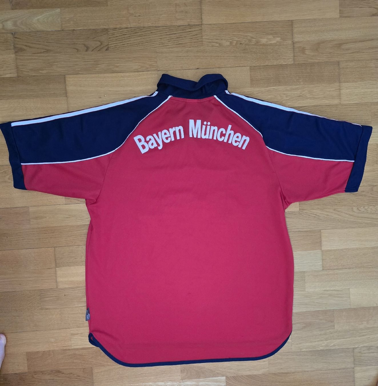 FC Bayern München Trikot rot/blau Gr. L Adidas Opel 90er/00