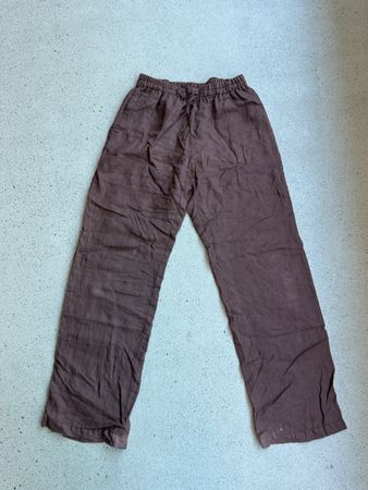Caliban Linen Trousers Size 44 - Relaxed Fit Summer Look
