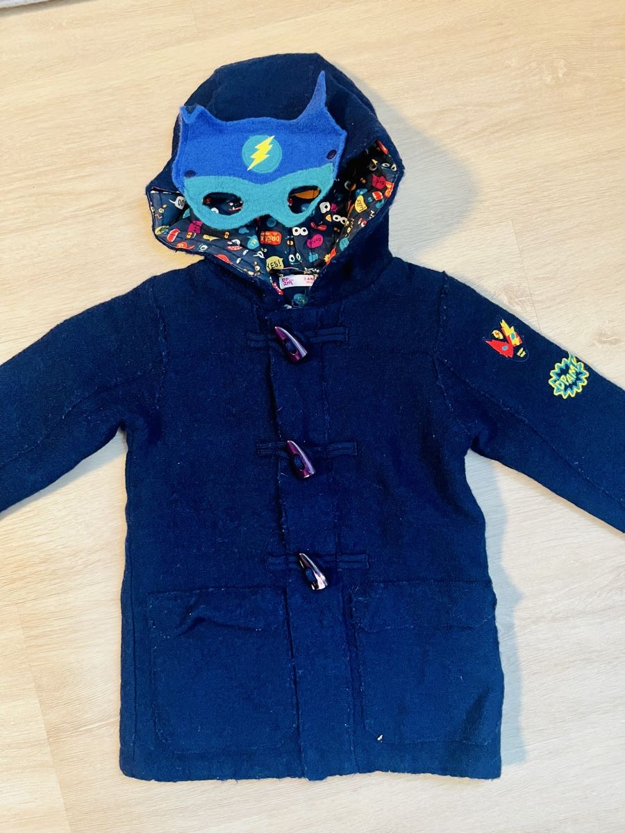 Du Pareil au Même Giacche & Cappotti: DP Kinder Wollmantel Jacke Superheld Gr. 98 – Usato da Frauenfeld venduto da Repsol_Vani 3
