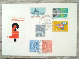 TR96 Enveloppe + Timbre Suisse 1967
