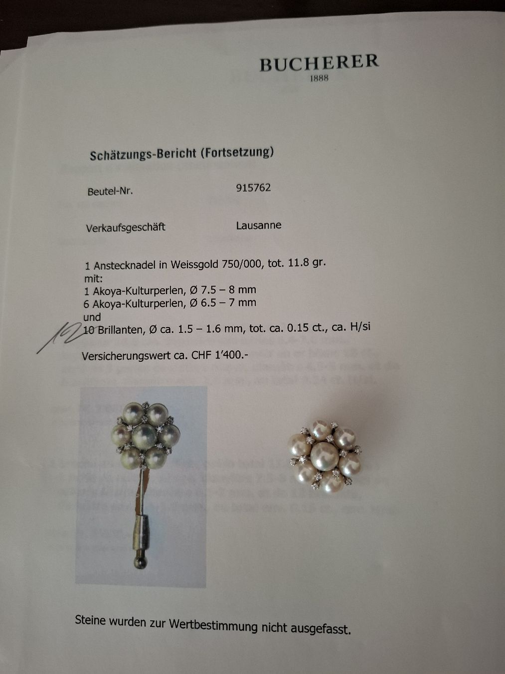Ciondoli: pendatif perles et diamants – Usato da LA TOUR-DE-PEILZ venduto da sim_77kp