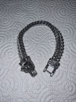Bracelet tete de loup viking
