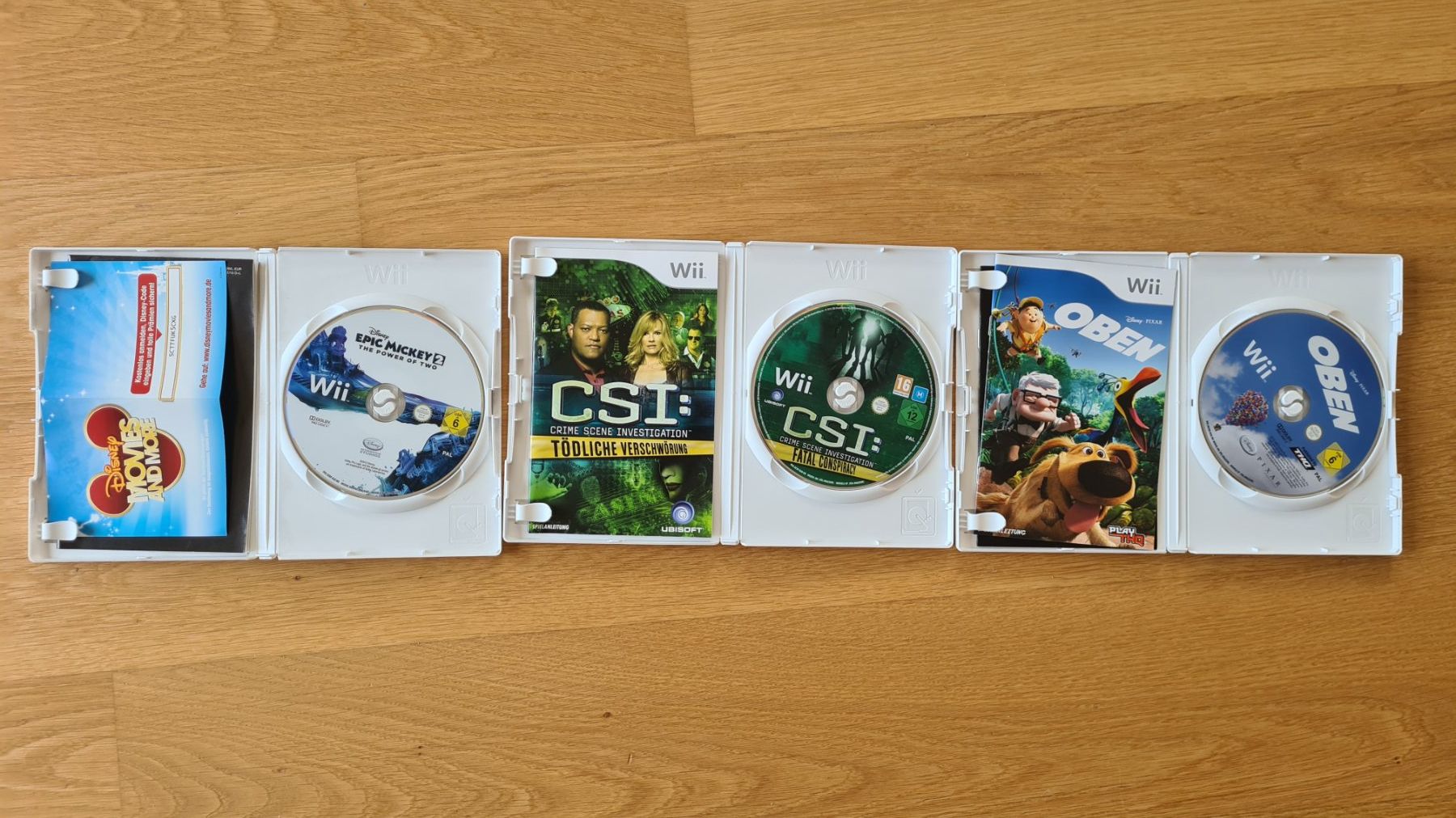 Nintendo Giochi: 3 Nintendo Wii Spiele: CSI, Disney Micky Epic & Oben – Usato da Winterthur venduto da stufaphi 1