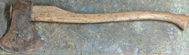 Axt, antik, dekorativ, ideales Brennholzwerkzeug, Holz