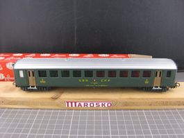 HAG SBB Wagen 2.Klasse, mit OVP, Längenmassstab 1:100