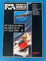 Programmheft , F 1  Monaco  1989