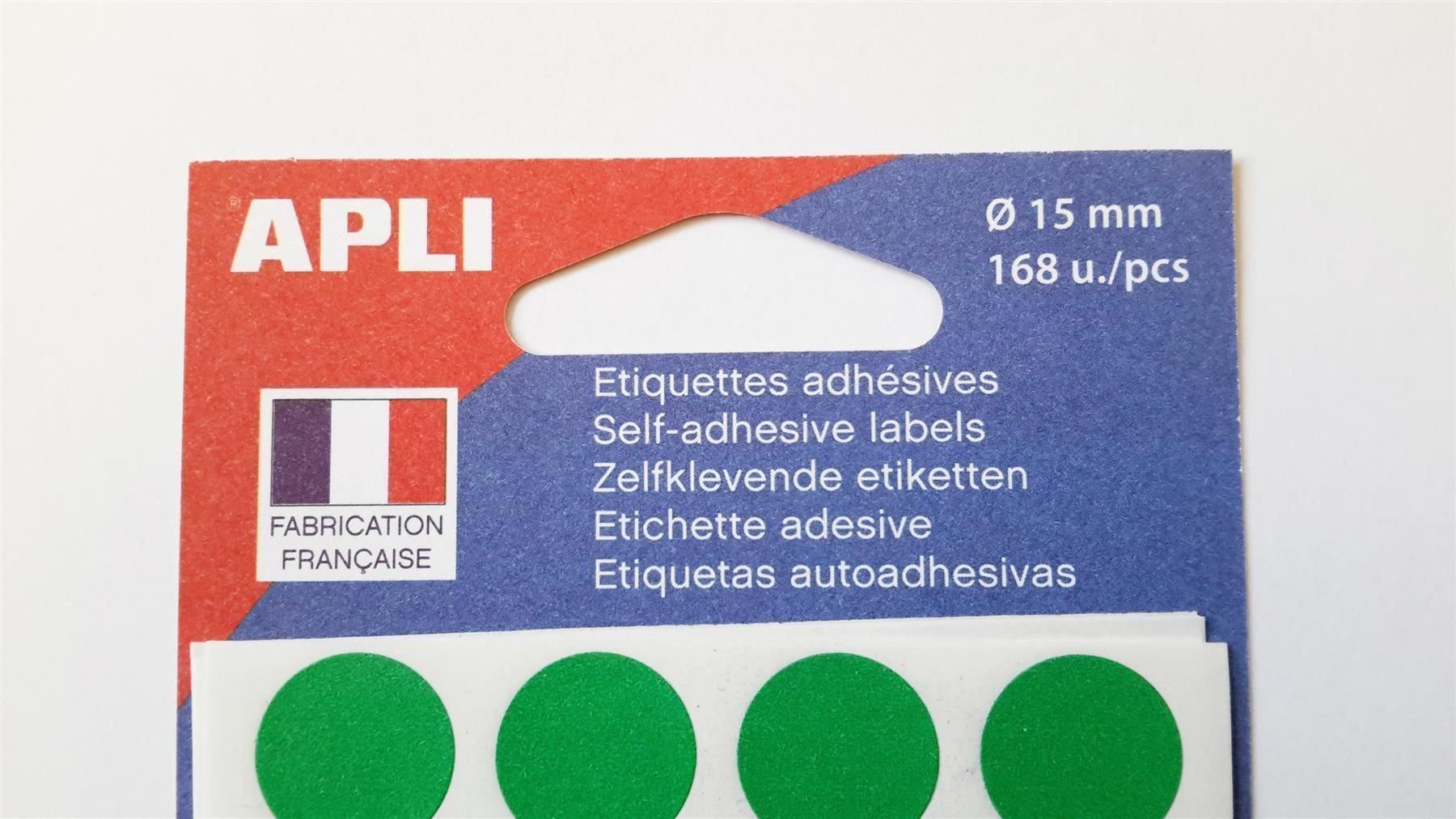 Aufkleber: Markierungspunkte, grün, 15mm, 168 Stück – Neu und originalverpackt aus St. Gallen von cointec 3