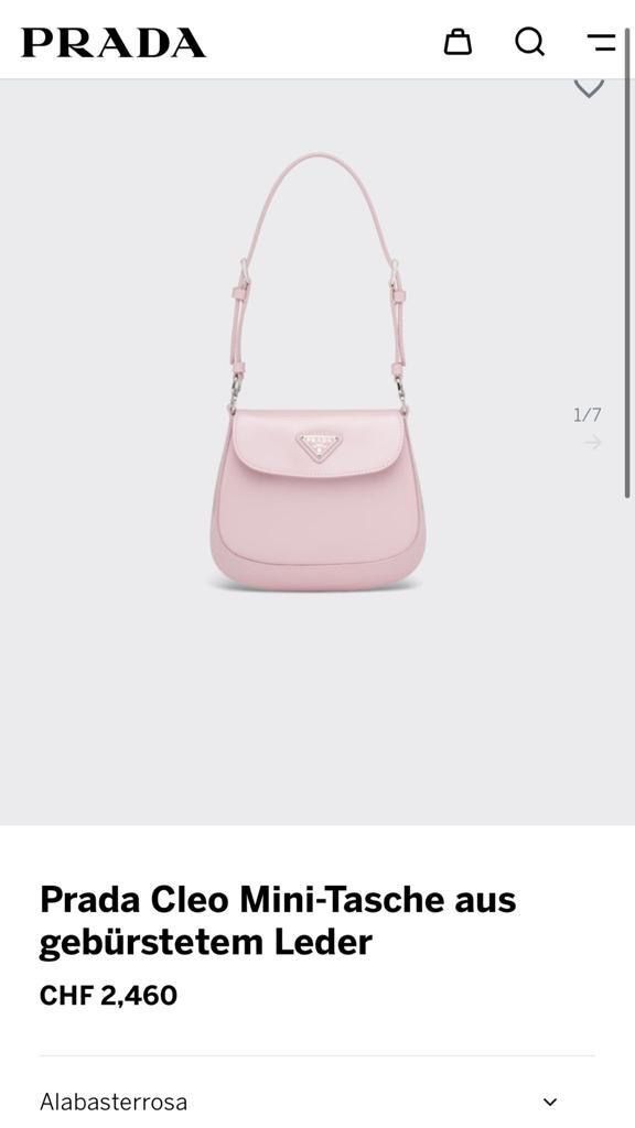 Prada Borse da donna: Prada Mini Schultertasche Rosa – Usato da Lohn-Ammannsegg venduto da aemu12 5