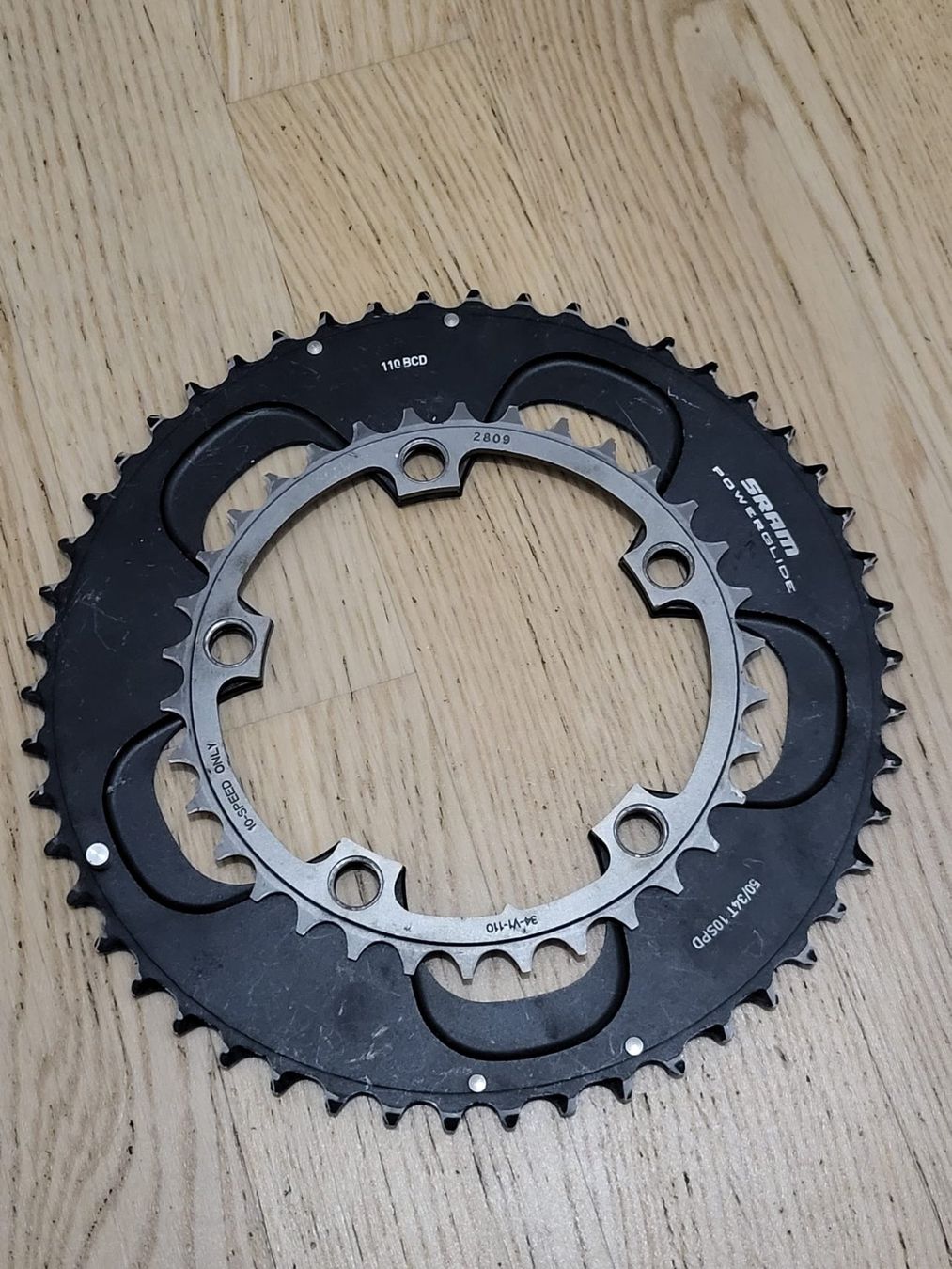Sram Pezzi di ricambio: Plateau Sram 50/34t 110 BCD – Usato da Fribourg venduto da lor_9brn