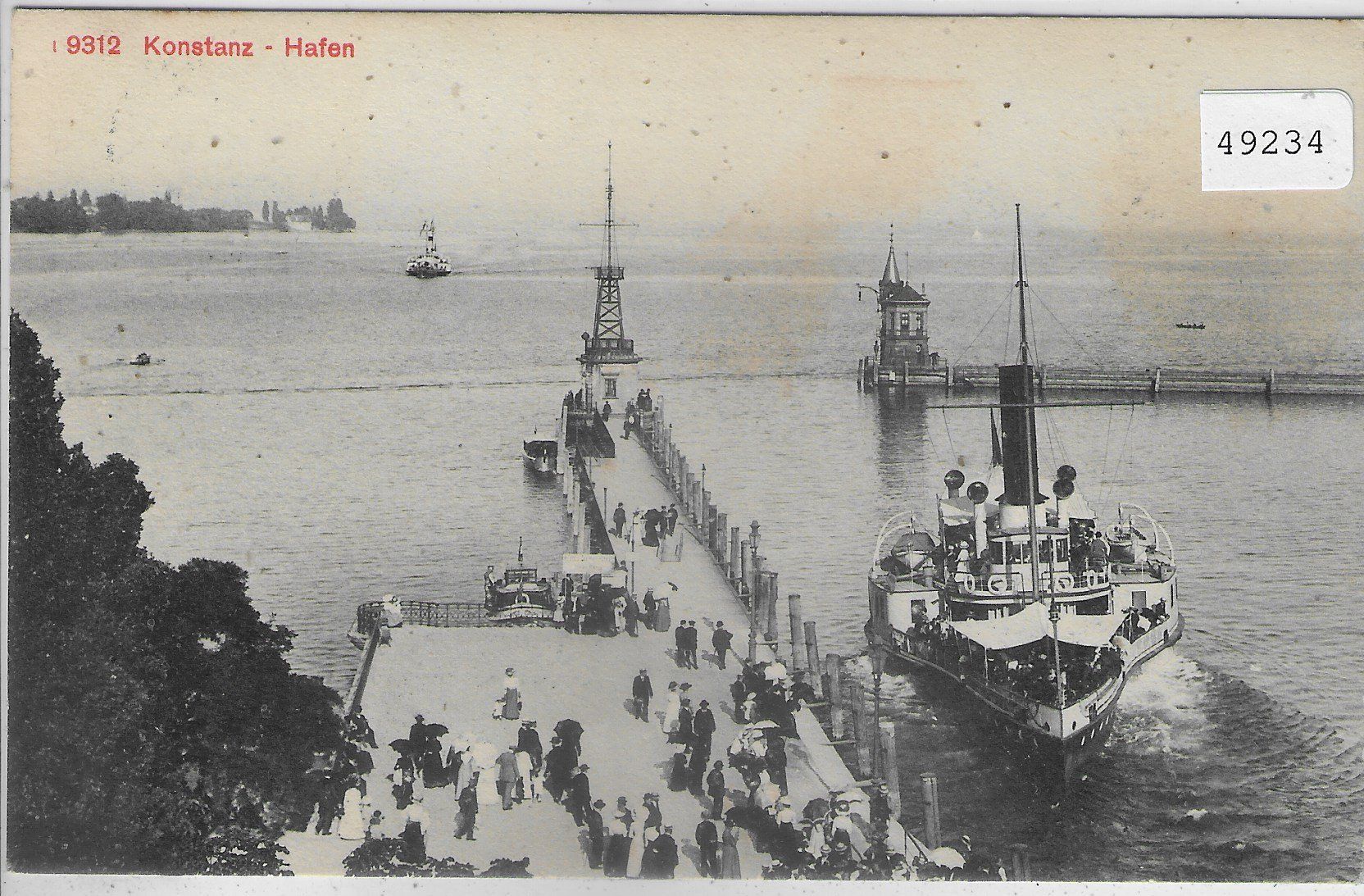 Cartes postales: Konstanz - Hafen mit Dampfer – D'occasion à Ettingen par Kartenplanet