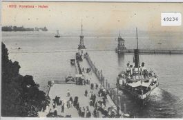 Konstanz - Hafen mit Dampfer