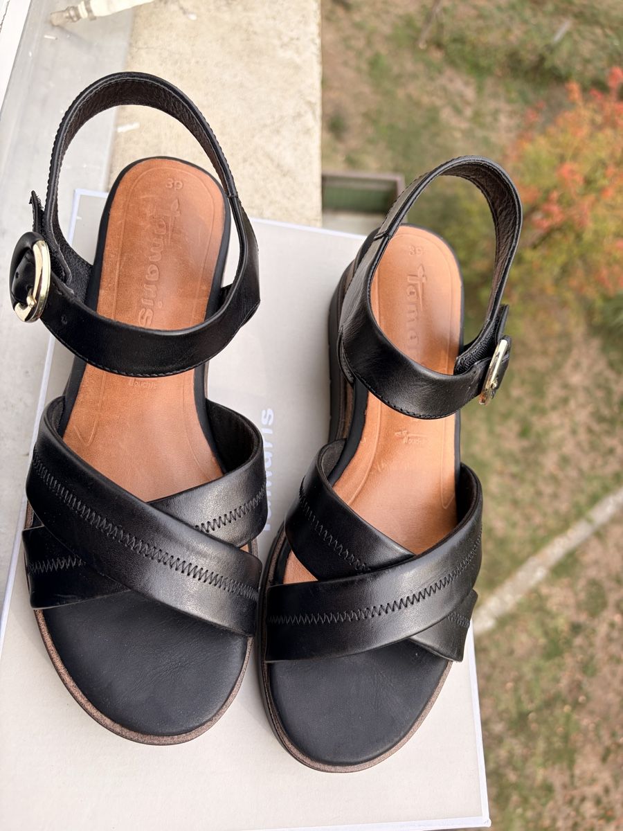 Tamaris Scarpe da donna: Tamaris Ledersandalette – Nuovo (secondo la descrizione) da Boppelsen venduto da iris_b_u 1