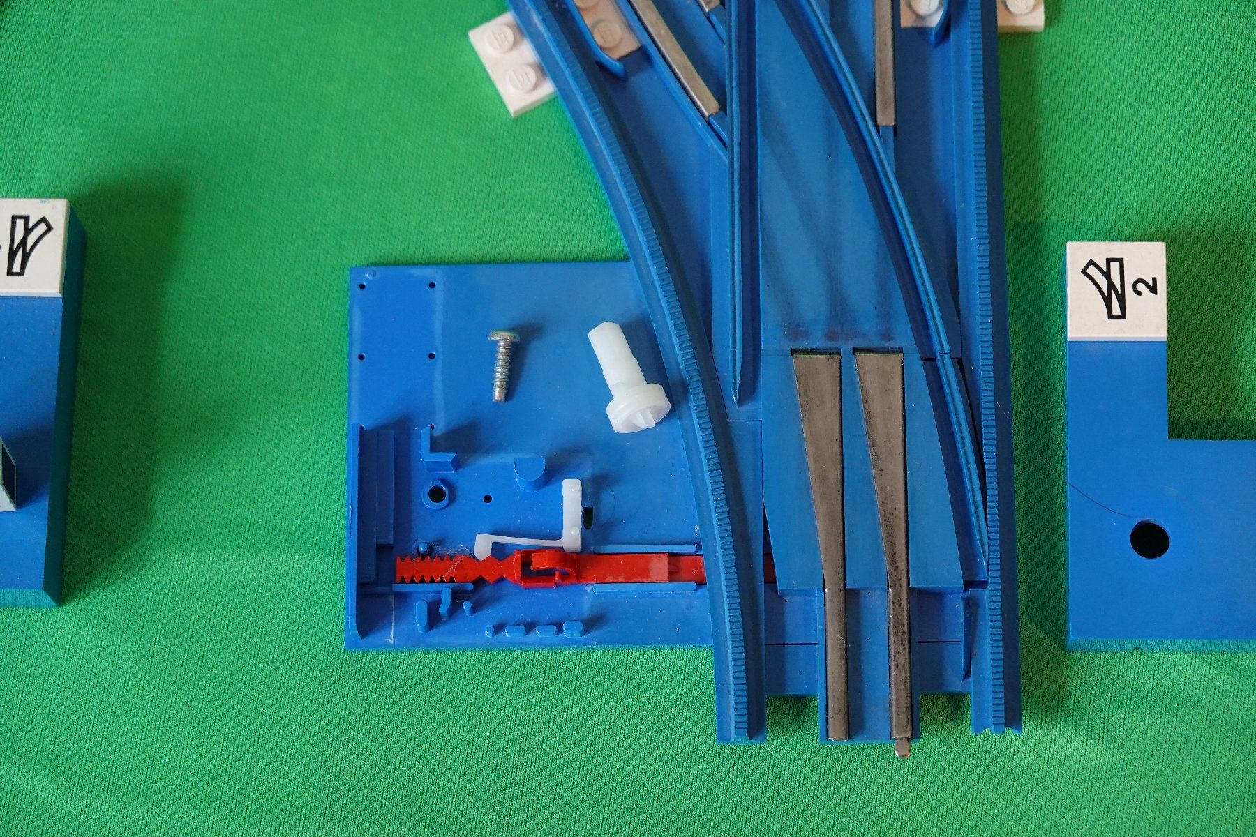 Lego Giocattoli: LEGO Eisenbahn 12V Weichen Konvolut, 4 Stück – Usato da Basel venduto da iwakuni 4