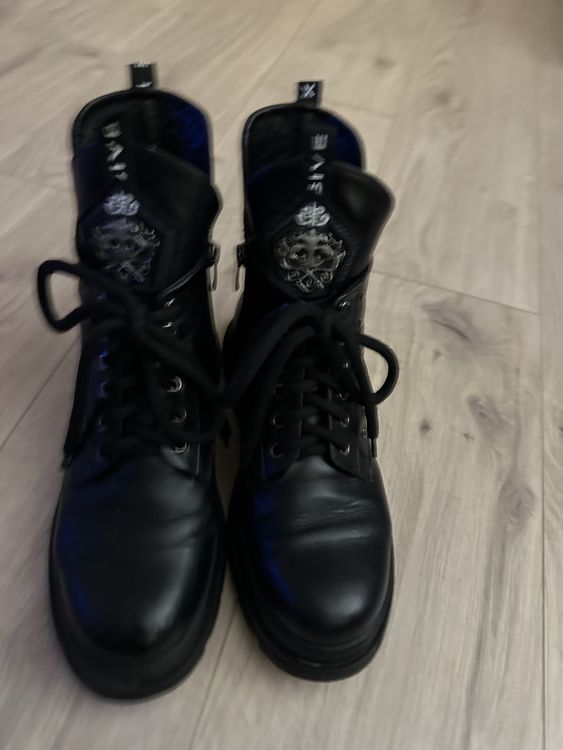 Bottines Femme Taille 38 - Imitation Cuir Noir, Fermeture éclair, Talon Bloc, Très Bon état