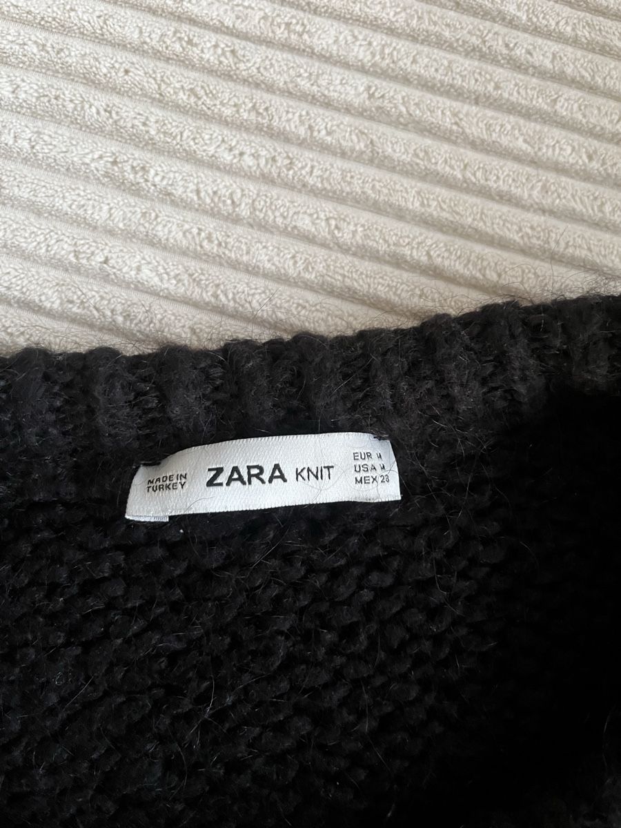 Zara Maglioni & Felpe: Schwarzer Strickpullover von Zara Knit, Grösse M – Usato da Abtwil SG venduto da and_8tpy 1