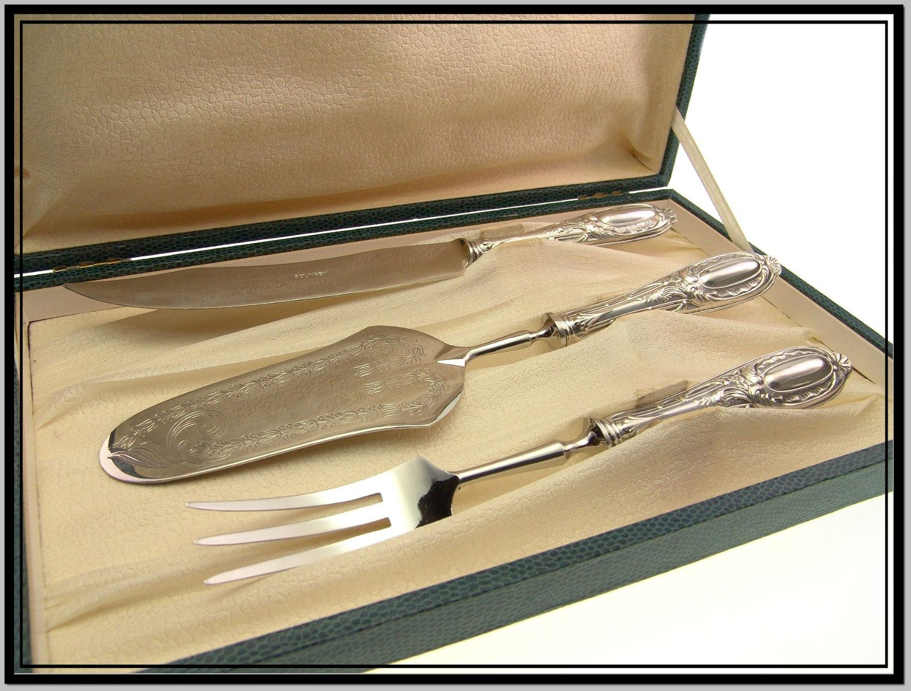 Solingen Set di posate: altes Solingen Silber 800 Vorlagebesteck 3 teilig in Box – Usato da Langenthal venduto da Antik_Huesli 5