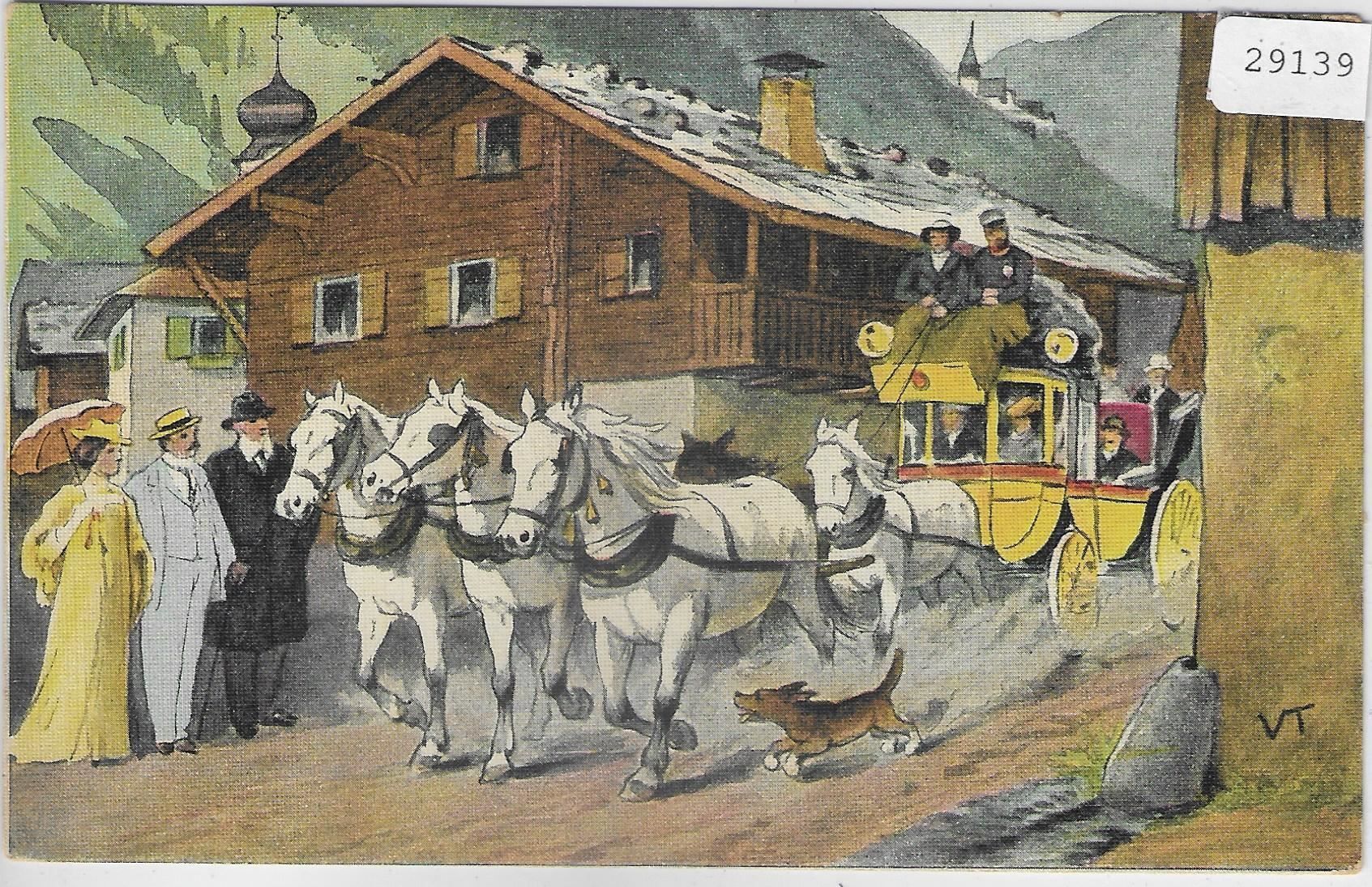 Cartes postales: Schweizer Alpenpost - Postkutsche – D'occasion à Ettingen par Kartenplanet