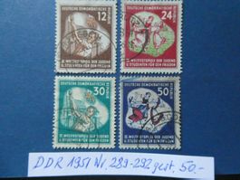 DDR 1951 Nr. 289-291 gestempelt