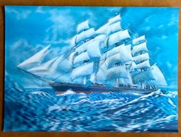 Cutty Sark - Carte ancienne en plastique et en relief (2D)