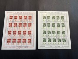 Liechtenstein  2 Kleinbogen 1965 Ersttag (150)