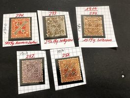 Altdeutschland Württemberg Lot 1906-17  (3585)