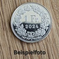 1 Franken 2024 unzirkuliert direkt aus Rolle SNB - top Stück