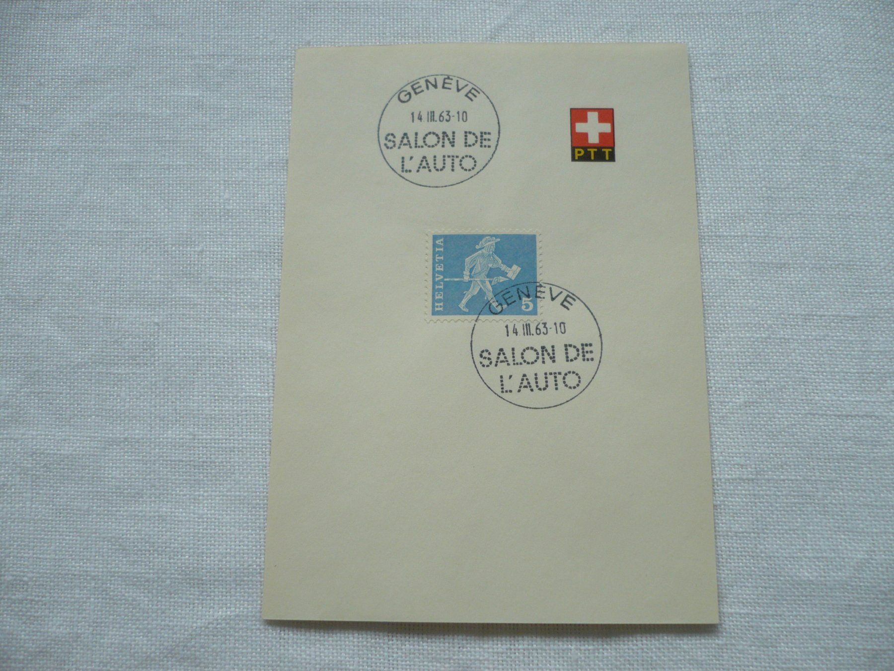 Tutti i francobolli: 1963 1 Faltblatt Autosalon – Usato da Zürich venduto da saltandpepper008