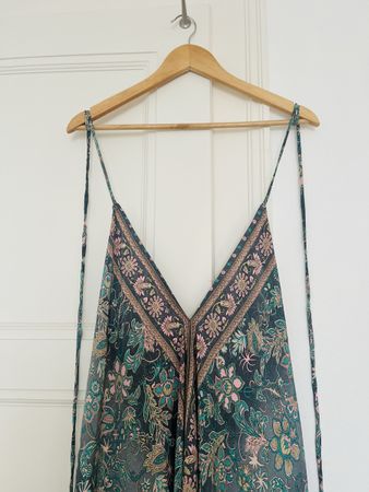 Spagetti Maxi Kleid Summer mit seide silk