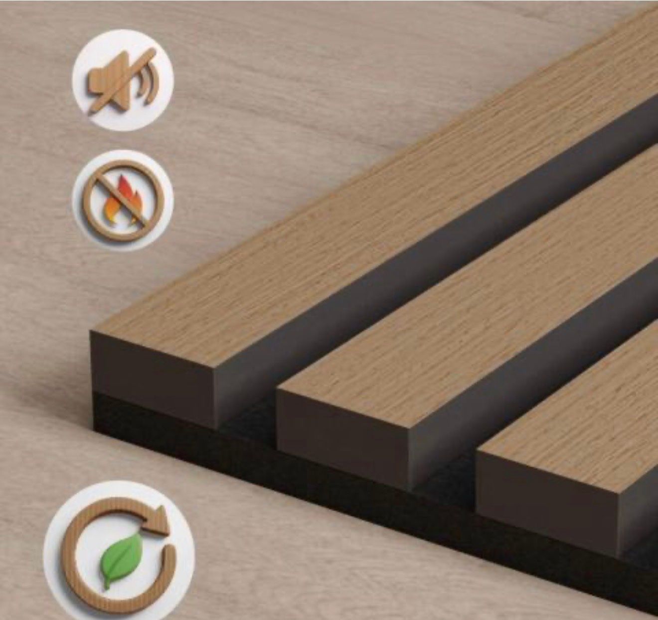 Autres accessoires: Akustikpaneele 2er Set - eiche – Neuf avec emballage d'origine à Amriswil par JaJa-Express 2