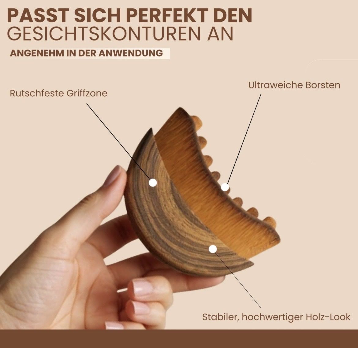 Cura del viso: Lymphatic Brush, Gesichtsmassagebürste – Nuovo (secondo la descrizione) da Oberrieden venduto da naanuu 8