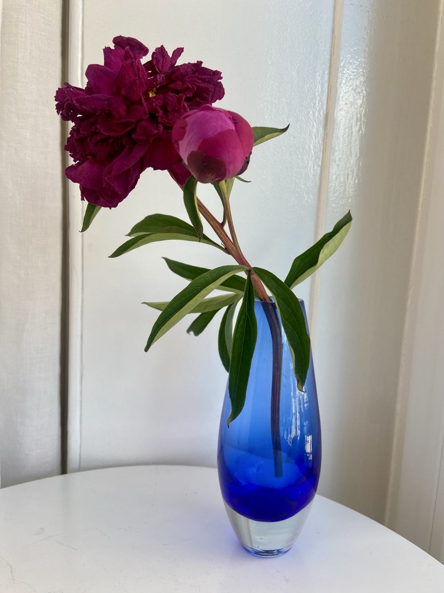 Vasi & Recipienti: Vintage Glasvase indigoblau 17cm – Usato da Zürich venduto da Unique2400