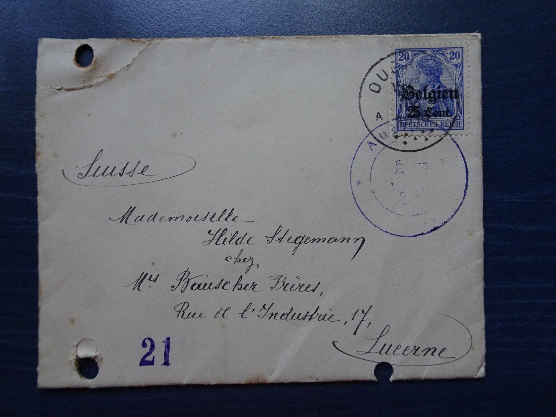 Cartes postales: 1915 – D'occasion à Aadorf par Chnorli-Furz 1