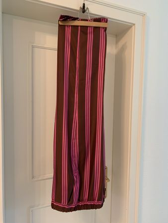 Hose Villa D'Este braun pink gestreift guter Zustand