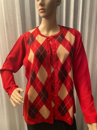 Extravagantes seltenes RHOMBEN Twin-Set, rot, Gr. 44