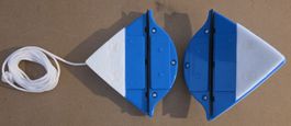 Fensterreiniger magnetisch blau mit Seil neu